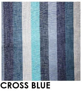Buy cross-blue Quilted Pillow Case