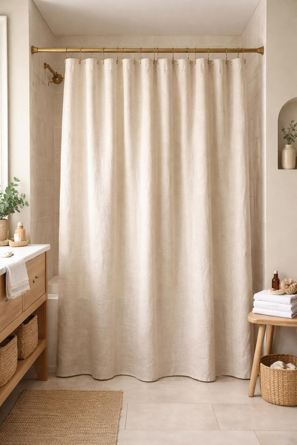 Linen Shower Curtain
